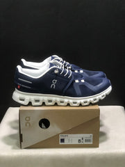 On Cloud 6 Sneakers in Navy and White
