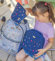 Denim and Gems Insulated Lunch Box with Anti-Microbial Lining