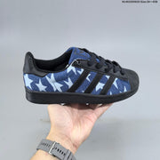 Adidas Originals Superstar Low-Top Sneakers, Black Graphic