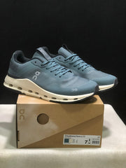 On Cloudnova Form 2 Sneakers in Blue and Cream