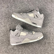 Jordan 4 KAWS Sample High-Top Sneakers in Grey