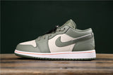 High-Top Sneakers in Sage Green and White