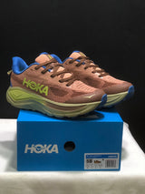 HOKA Challenger 8 Trail Running Shoes Brown Blue