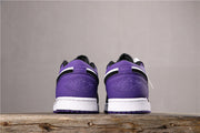 Jordan 1 Low Black White Purple 553558-125
