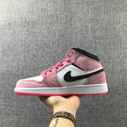 Air Jordan 1 Mid Pink Sneakers 852542-801