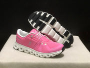 On Cloud 6 Sneakers in Pink and White