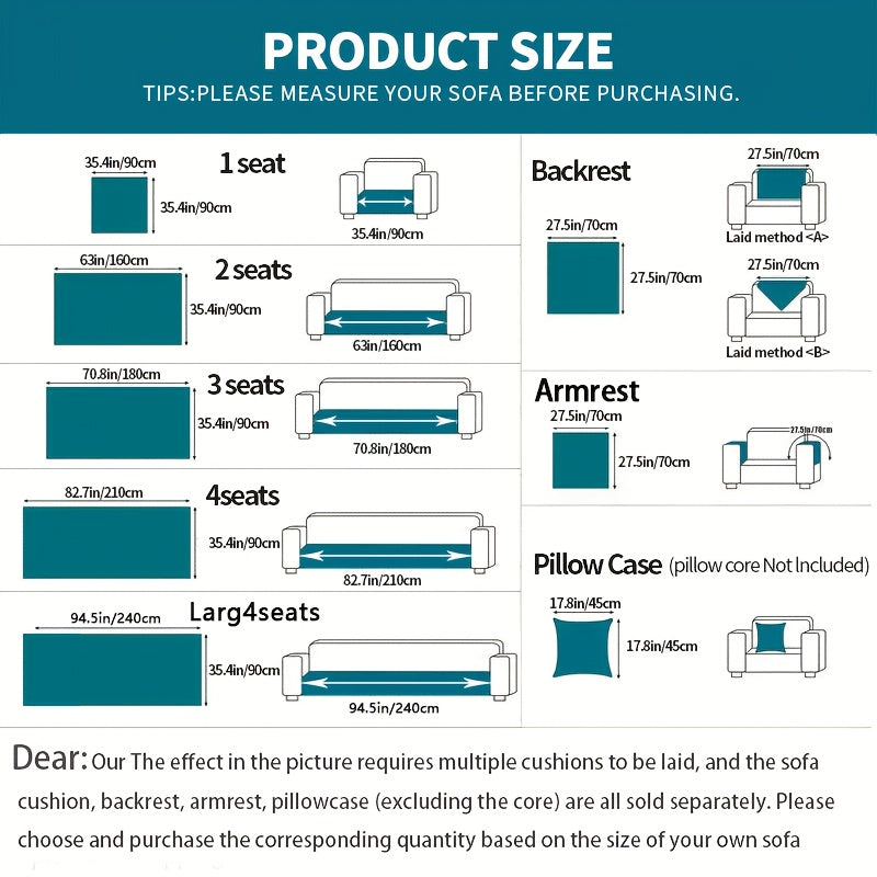 1pc Thick Plush Sofa Cushion Compatible for Sofa Types (1\u002F2\u002F3\u002F4-Seater, Loveseat, Sectional) - Modern Diagonal, Pet-Friendly, Scratch-Resistant Anti-Slip Cushion, Machine Washable Soft Cushion for Sofa Upgrade