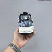 MLB Chunky Liner Low-Top Sneakers, Black and White