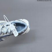 Balenciaga Phantom Sneaker in White and Light Blue, Style 825597
