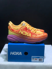 HOKA Speedgoat 6 Trail Running Shoes, Orange and Yellow