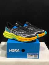 HOKA Speedgoat 5 Trail Running Shoes Black Gray