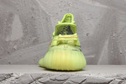 Yeezy Boost 350 V2 Sneakers in Lime Green and Charcoal