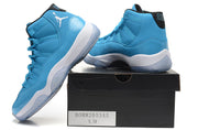 Air Jordan 11 High Sneakers in Blue and White