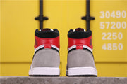 Air Jordan 1 High Light Smoke Grey Sneakers 555088-126