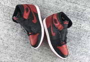 Air Jordan 1 High Black and Red Sneakers