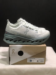 On Cloudsurfer Max Running Shoes, Grey and Moon