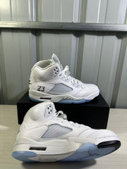 Air Jordan 5 White Silver Sneakers HQ7978-103