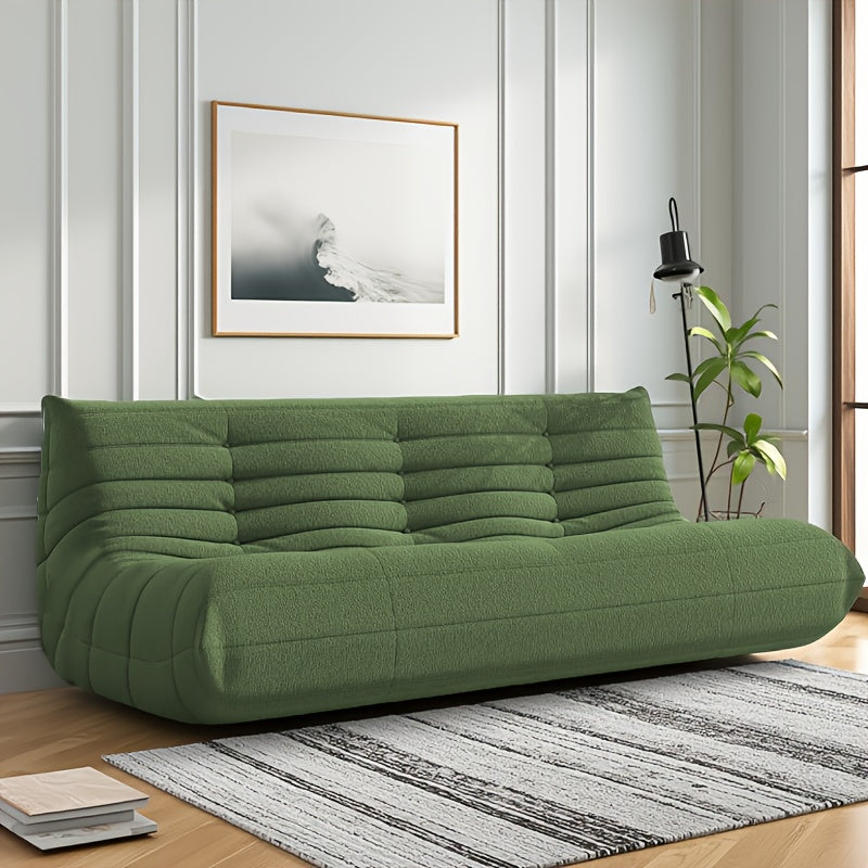 Adult Bean Bag Chair - Teddy Velvet Sofa Bed, Modern and Comfortable Lazy Sofa, Couple Sofa, Armless Cushioned Floor Chair, Suitable for A Variety Of Room Types, Game Sofa, Balcony Tatami, Multi-person Sofa Bed
