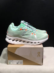 On Cloudsurfer Sneakers in Pale Green and White