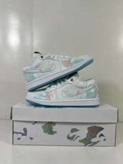 Jordan Air Jordan 1 Low Steam Puppet Sneakers White Blue FN8901-164