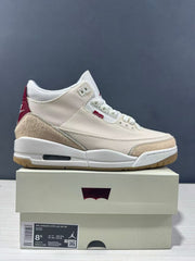 Jordan Air Jordan 3 Retro Jumpman Year of the Horse Sneakers Cream Red IR0910-400