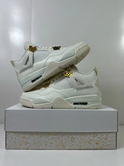 Jordan Air Jordan 4 Metallic Gold Sneakers White AQ9129-170