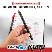 Pentel EnerGel Kuro Shades Packs, Liquid Gel Pen, 0.7mm, Assorted Ink