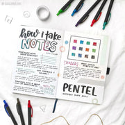 Pentel EnerGel Kuro Shades Packs, Liquid Gel Pen, 0.7mm, Assorted Ink
