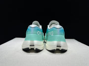 On Cloudboom Max Running Shoes, White and Light Blue
