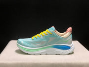 HOKA Clifton 10 Running Shoes in Aqua and Yellow