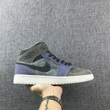 Jordan 1 Mid SE Sneakers Grey Purple 852842-203