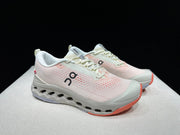 On Cloudsurfer Trail 2 Trail Running Shoes, Ivory and Coral