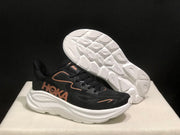 HOKA Clifton 10 Running Shoes, Black and White