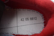 Air Jordan 4 Retro White and Red High-Top Sneakers
