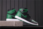 Air Jordan 1 High Pine Green Black Sneakers 555088-030