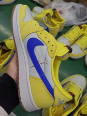 Jordan 1 Low Canary Yellow and Blue Sneakers DZ4137-700