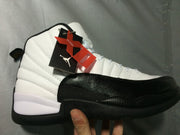 Jordan Air Jordan 12 Retro White and Black High-Top Sneakers
