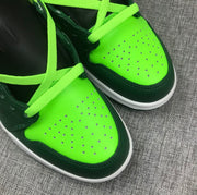 Air Jordan 1 Mid Fluorescent Green Sneakers 554724-330