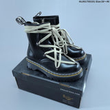 Dr. Martens 1460-Inspired Black Lace-Up Platform Boots