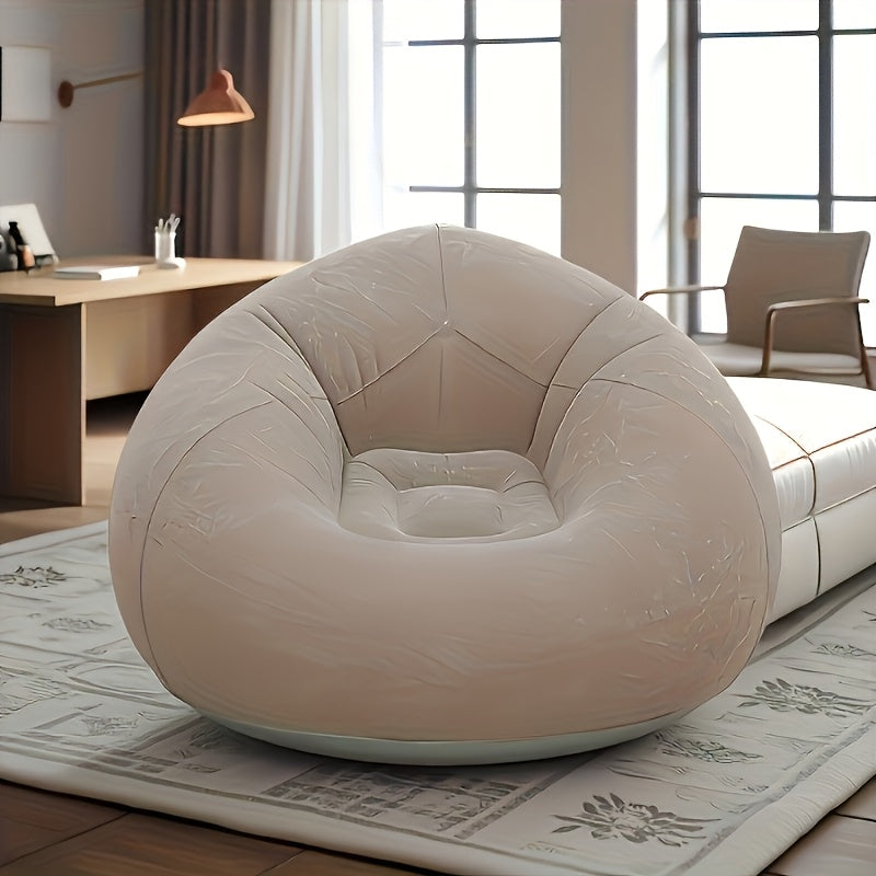 Multifunctional Inflatable Lazy Sofa | Foldable Dual-Use Outdoor Bed | Moisture-Resistant and Durable | Ideal for Office, Camping, Music Festivals | Light, Plastic Material