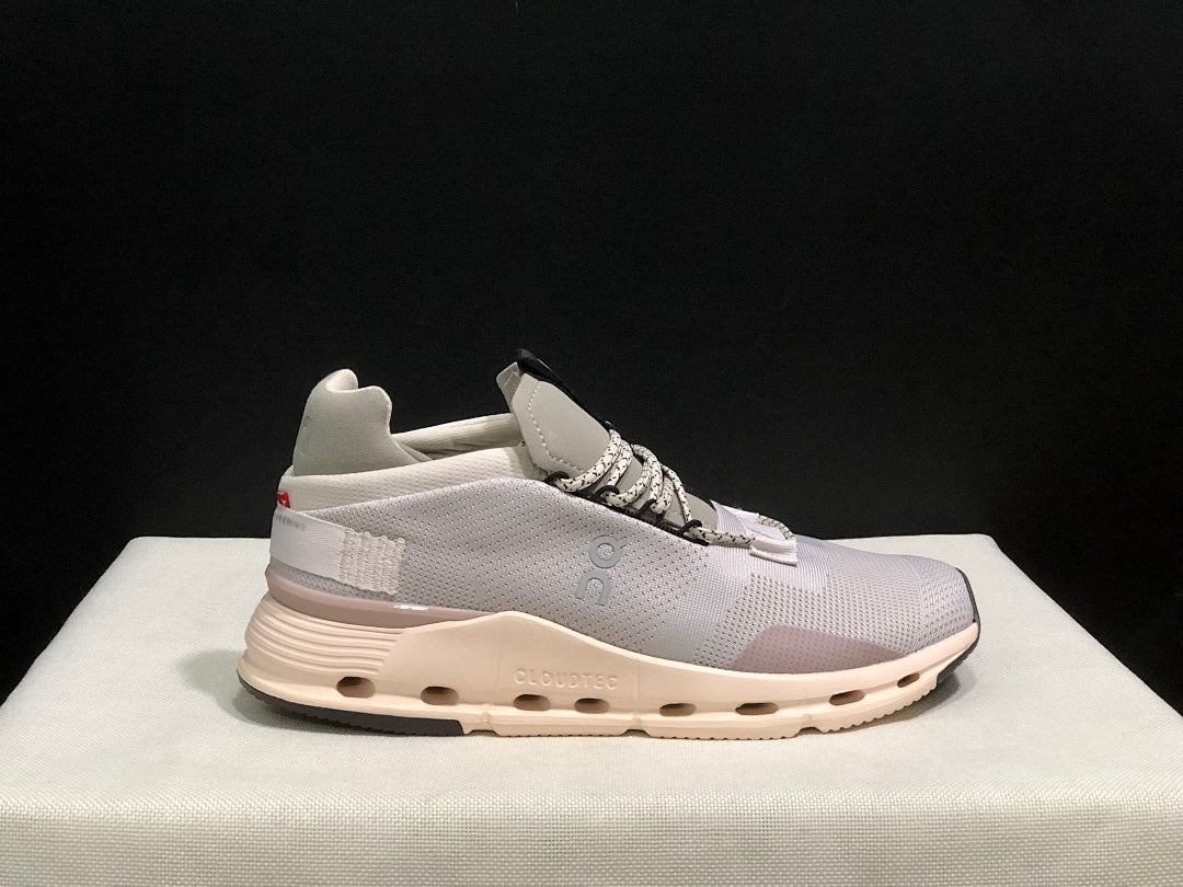 On Cloudnova 1 Sneakers in Sesame Gray