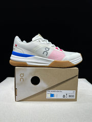 On The Roger Advantage Pro Tennis Shoes, White Blue Pink