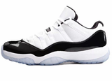Jordan 11 Concord Low White and Black Sneakers 528895-153