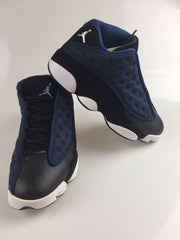 Jordan Flight Club 91 Sneakers in Navy and Volt
