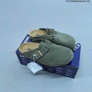 Birkenstock Boston VL Suede Clogs with Adjustable Buckle