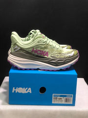 HOKA Stinson 7 Trail Running Shoes in Sage Green