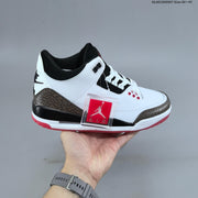Air Jordan 3 OG World's Best Dad White Black Red Sneakers