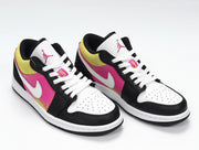 Nike Air Jordan 1 Low Yellow Pink Black Sneakers CW5564-001