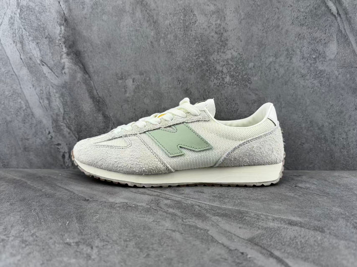 New Balance Retro Running Sneakers in Cream and Sage