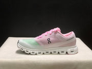 On Cloud 6 Push Sneakers in Pink, Green and White
